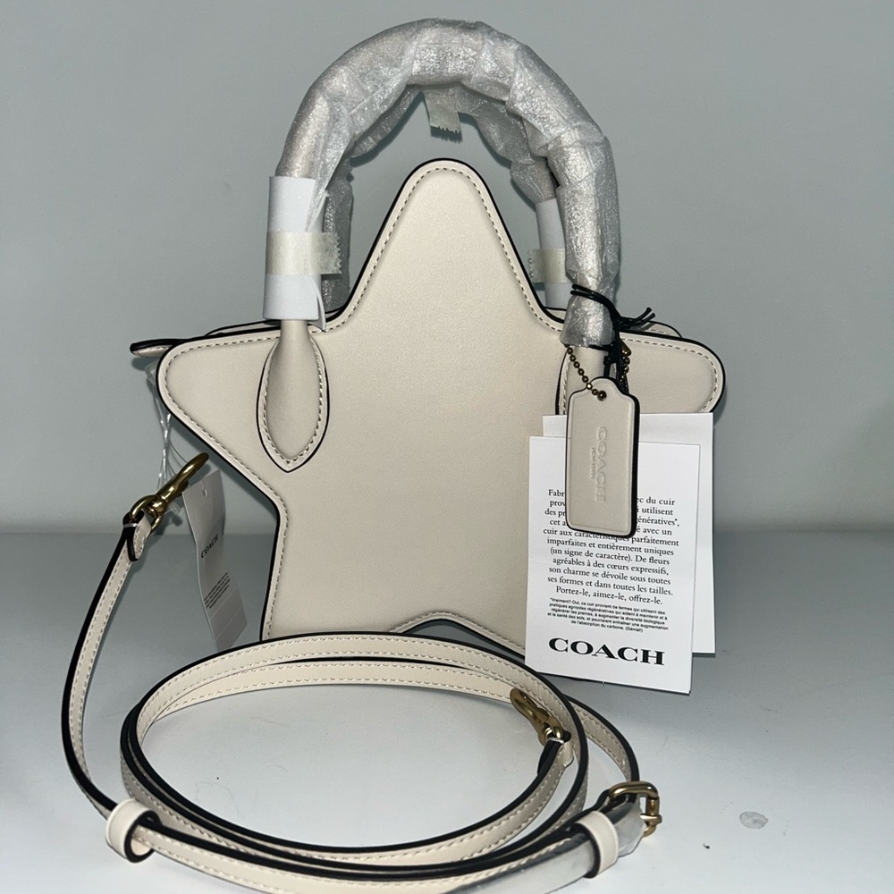Coach Star Bag in Chalk NWT